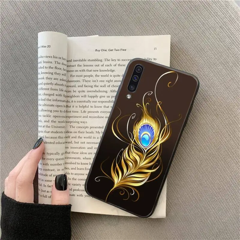 

feather fashion design pattern Phone Case For Samsung galaxy S 9 10 20 A 10 21 30 31 40 50 51 71 s note 20 j 4 2018 plus