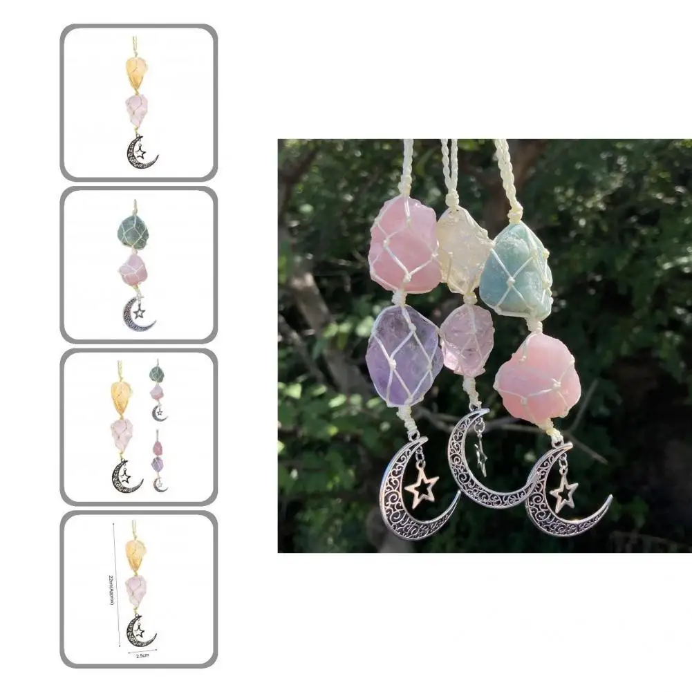 

Невыцветающий, модный, универсальный искусственный, искусственный, с веревкой, подвесной каменный кулон, изящный для сада