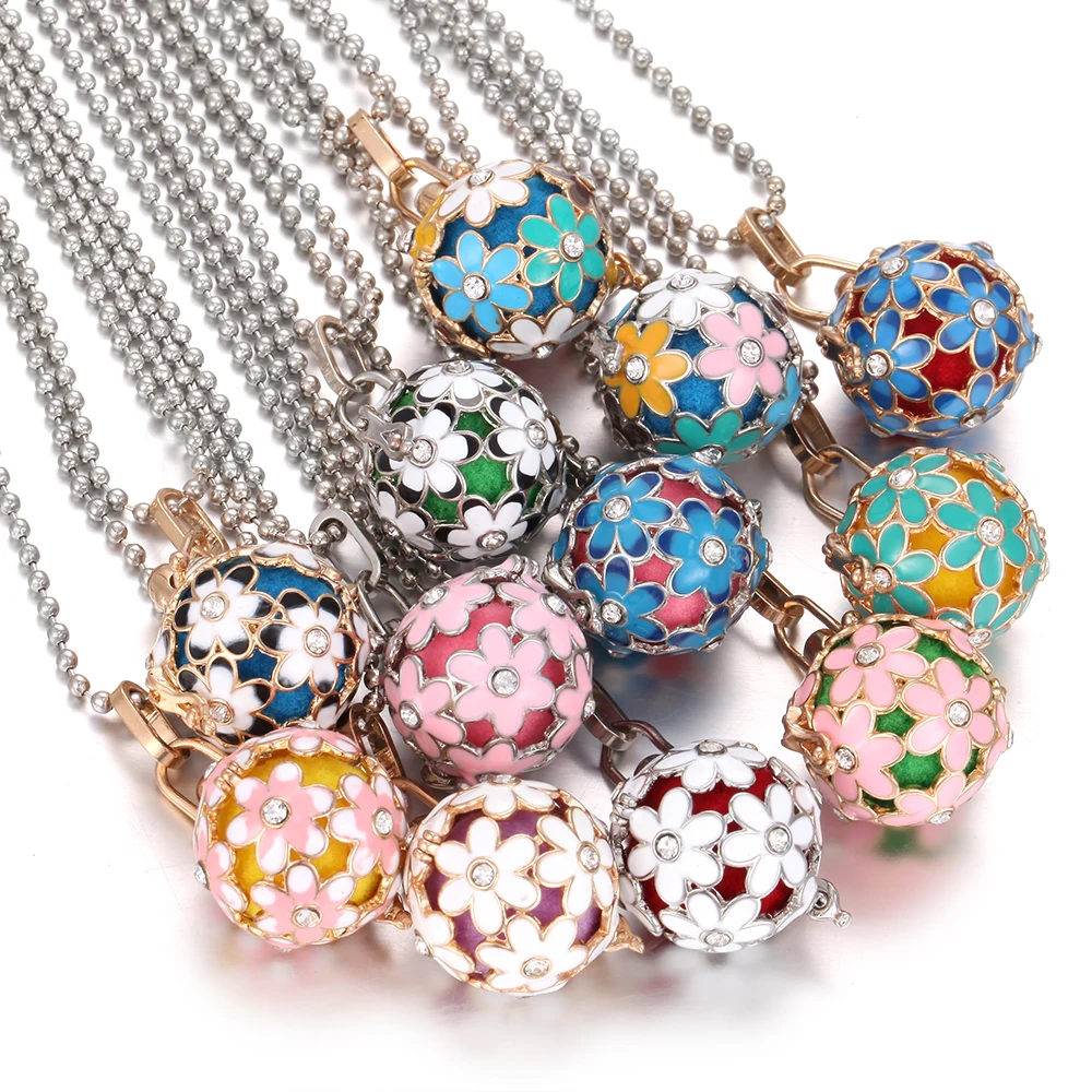 Ароматерапия диффузор Neckalce картина маслом Маргаритка цветок Эфирное масло Арома