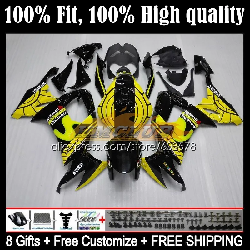 

Injection Body For KAWASAKI NINJA ZX-10R 124CL.73 ZX 10R 10 R 1000CC ZX10R 08 09 10 ZX1000 C 2008 2009 2010 Fairing New Yellow