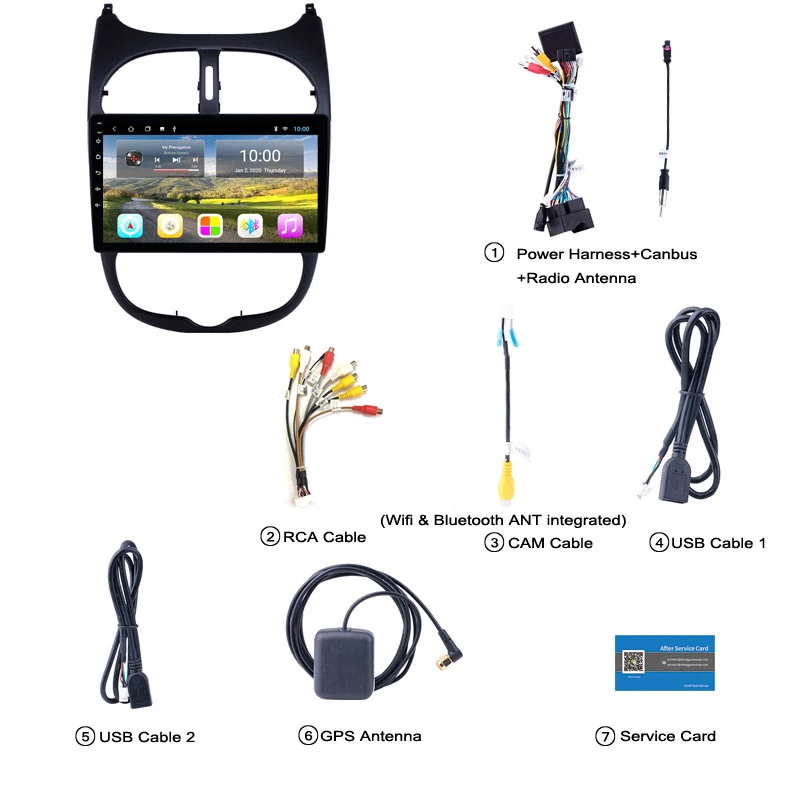 Автомагнитола с сенсорным экраном 2 Гб ОЗУ 9 дюймов Android 0 | Автомобили и мотоциклы