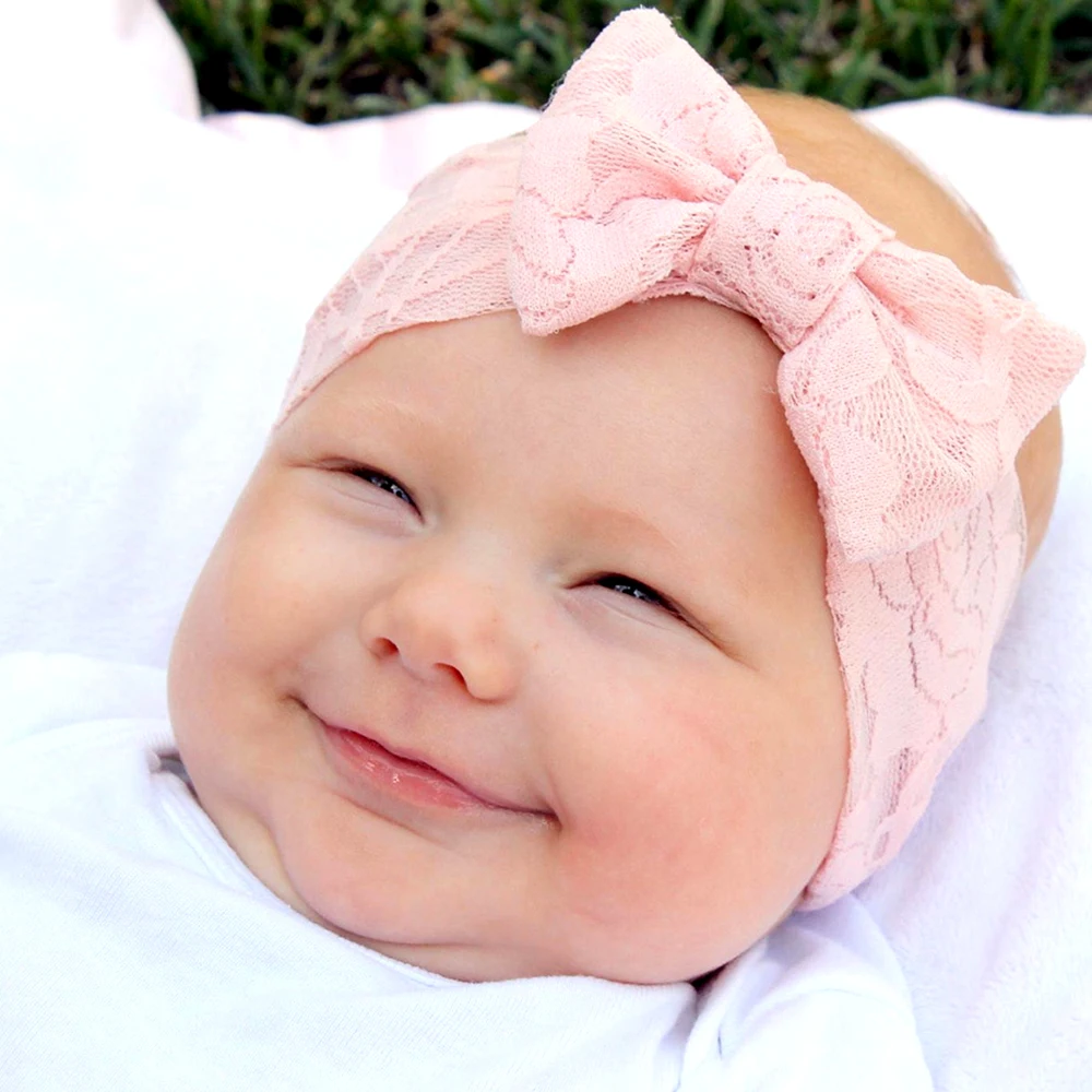 Детская шифоновая повязка на голову с большим бантом|Аксессуары| |