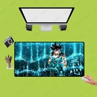 Коврик для игровой мыши XGZ, резиновый нескользящий коврик большого размера с черной застежкой, с рисунком аниме, для ноутбука, ПК, настольного компьютера