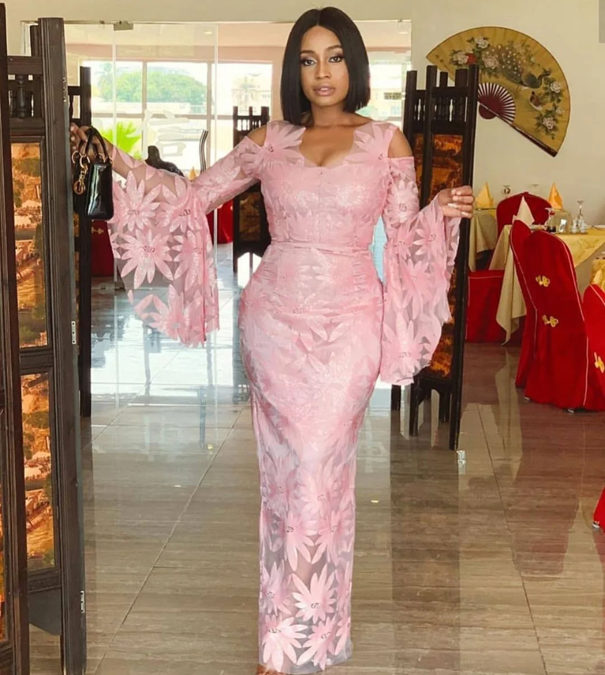 Высококачественный французский Шелковый материал красивая африканская