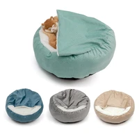 cat bed soft comfortable kitten puppy sofa mat warm cover blanket round conch shape pet cushion dogs nest sleeping cat supplies
