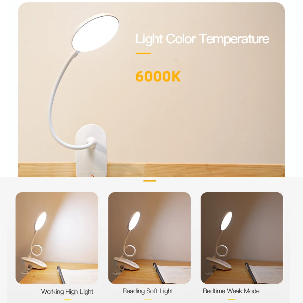 Светодиодный настольный светильник с сенсорным выключателем регулируемой