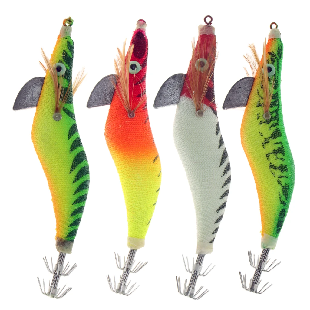Fishing Plastic Hard Shrimp Lure Luminous Glow in Dark Prawn Squid Jig Hooks Baits for Fisherman | Спорт и развлечения