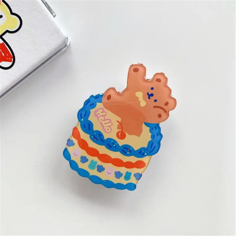 

Cute Bear Foldable Finger Ring Holder Phone Socket Grip Tok For iPhone Xiaomi Huawei Telefon Mobile Holder Stand Mount Bracket