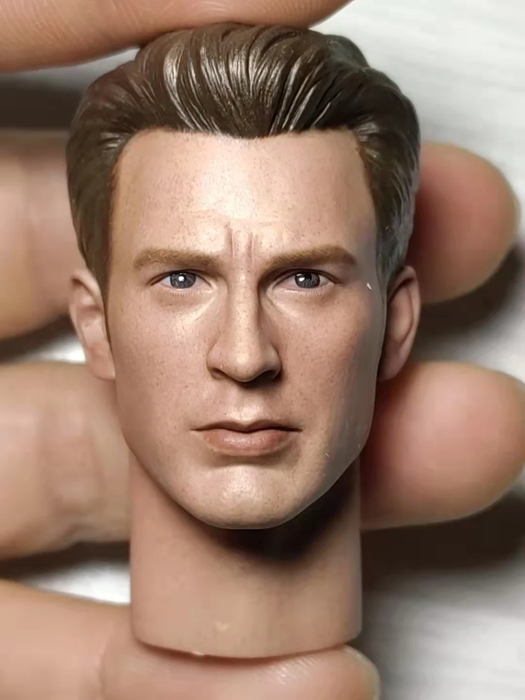 

1/6 TTTOYS Стив Роджерс 7,0 голова резной супер герой Крис Эванс длинная шея голова подходит 12 дюймов экшн-фигурки тела