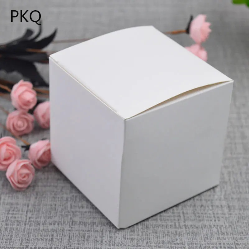 Картонная подарочная коробка 5x5x5/6x6x6/7x7/8x8x8/9x9x9/10x10x10 см белая/черная/Крафтовая