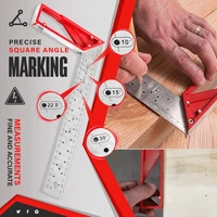 angle marking tool 101216inch precise 90 degree square ruler ledge it square for woodworking angle marking hole tool stainless