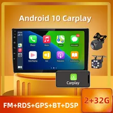 PEERCE Wifi BT Carplay 9/10 Inch DSP RDS Android 10 Multimedia HiFi Video Player GPS Navigation Car Radio Stereo Anto AHD