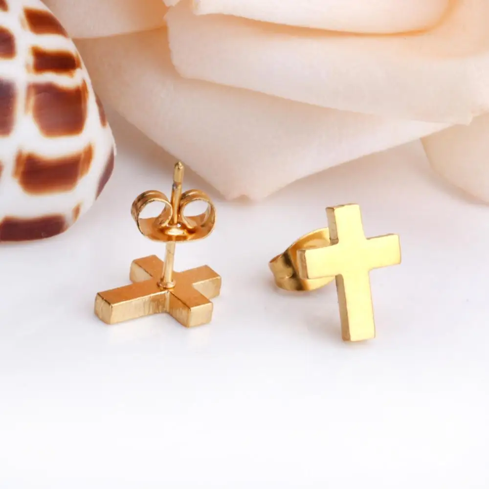 LUXUKISSKIDS 10 пар/лот золотых вставок-Цвет нержавеющая сталь серьги маленькие