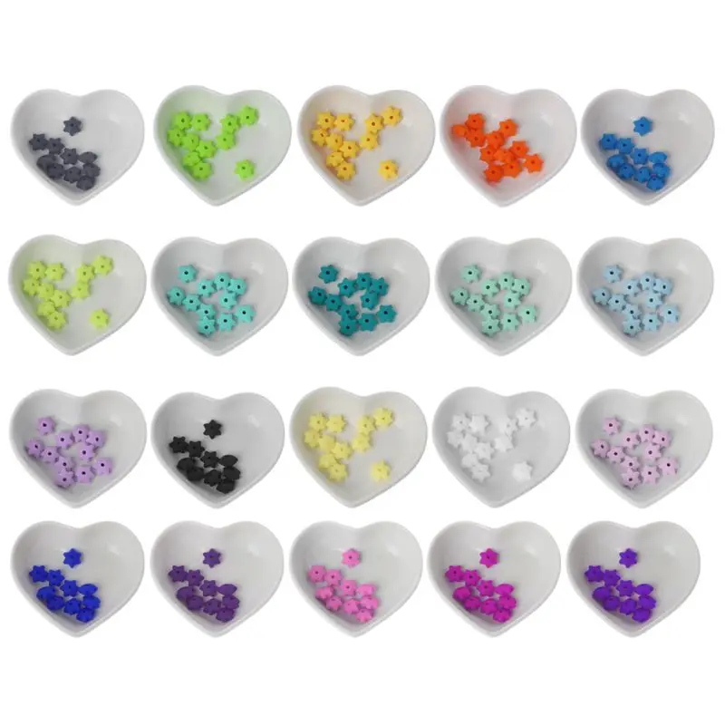 

10Pcs Baby Teether Silicone Beads For Mom DIY Bracelets Necklaces Craft Jewelry