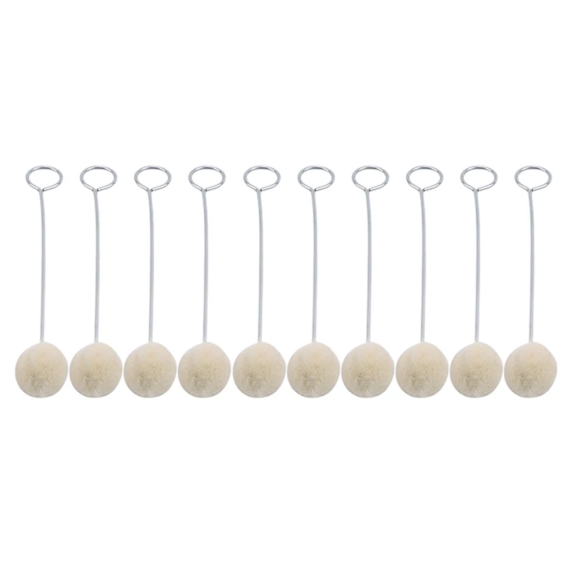 10pcs Leather Craft Wool Dye And Finish Applicator Kit Tool DIY Ball Alcohol Hair Brush | Дом и сад