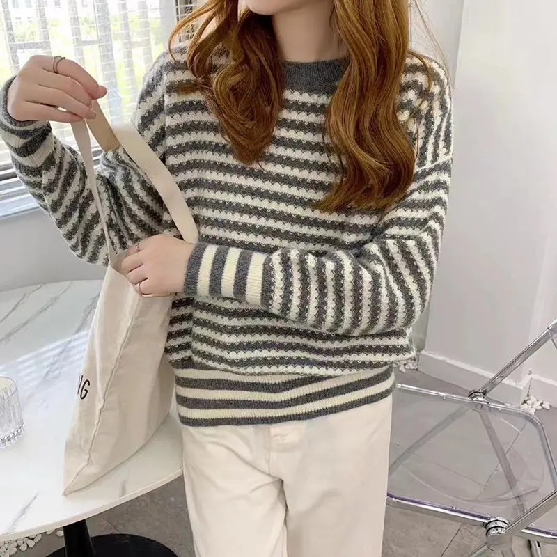 

All-match Cardigan Women Long Solid Color Pockets Simple Warm Comfortable Autumn Fashion Elegant Korean Style Streetwear Female