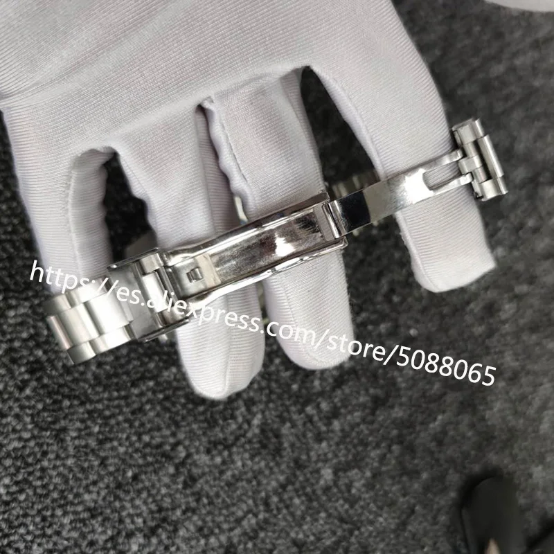 

40mm men's watch mechanical automatic aseptic dial stainless steel sapphire glass blue luminous waterproof 2813 movement ceramic