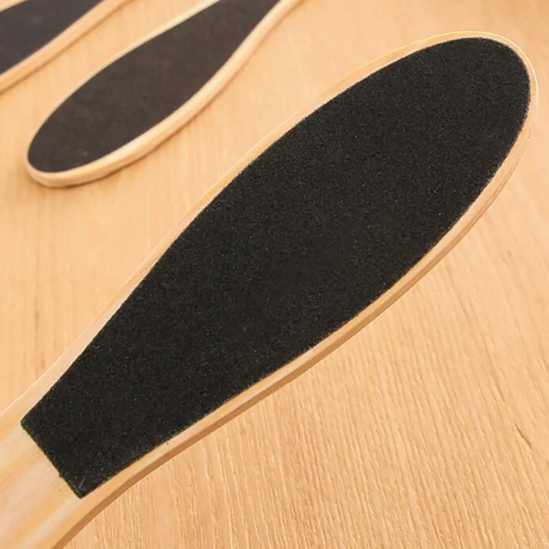 

1pc Professional Files Double Sided Foot File Callus Remover For Feet Wooden Pedicure Rasp Too Smooth Hard Coarse Dry Tough Skin