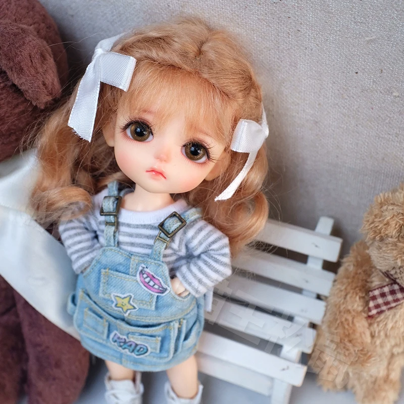 1/8 парик для куклы OB11 глиняная кукла кукол аксессуары шарнирный/SD ручной работы