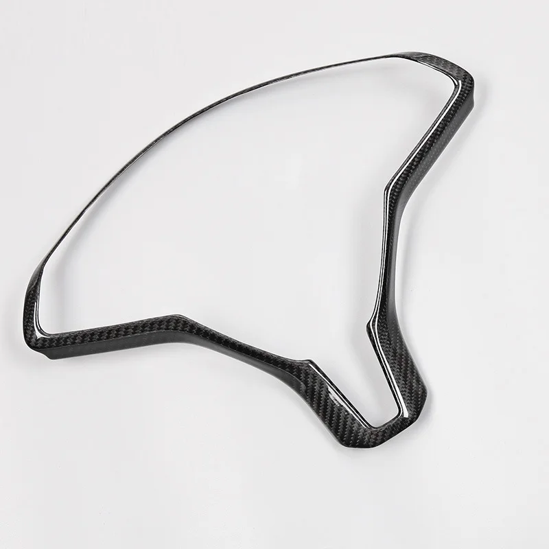 

Free Shipping For Tesla Model S X Interior Trim Modification Accessories 100% Carbon Fiber Car Steering Wheel Decoration Sticker