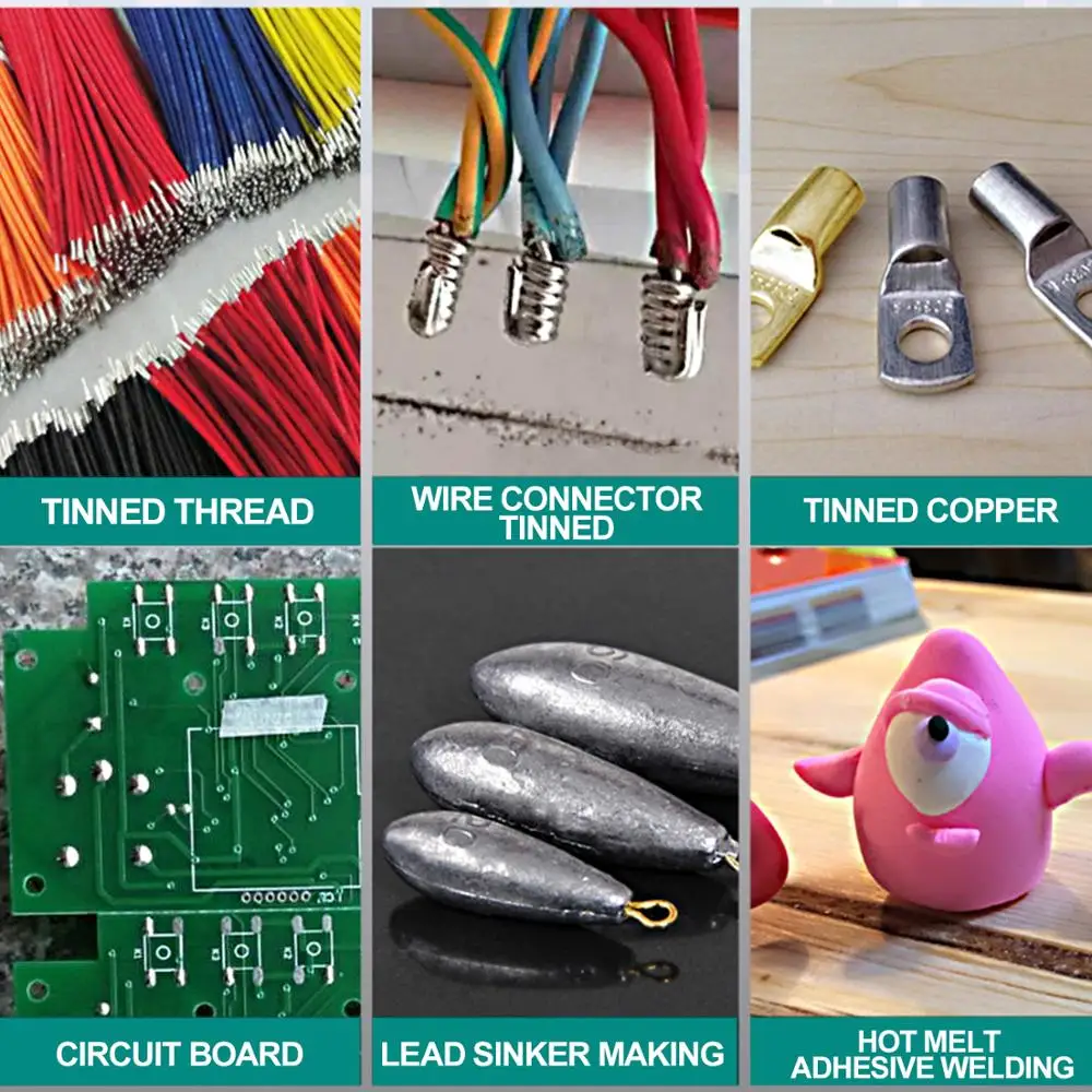 

200~480 High Quality Temperature Controlled Soldering Pot Soldering Desoldering Bath 100/80/50/36mm Melting Tin Pot Tin stove