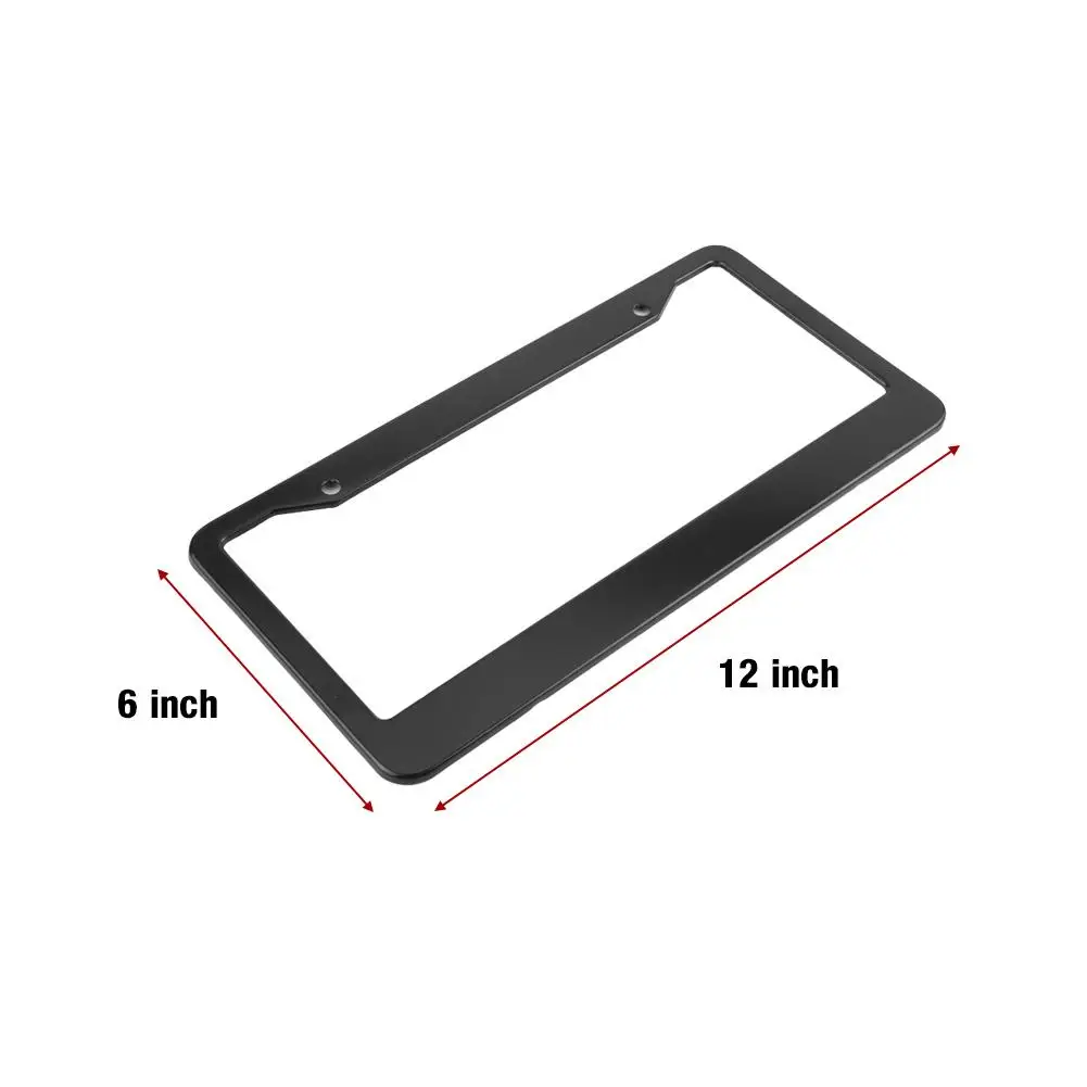 2 шт. Универсальный Нержавеющая сталь Автомобильный номерной знак рамка крышка