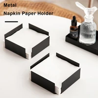 scandinavian napkin paper holder home hotel metal tissue clip kitchen sheet paper case restaurant table serviette dispenser
