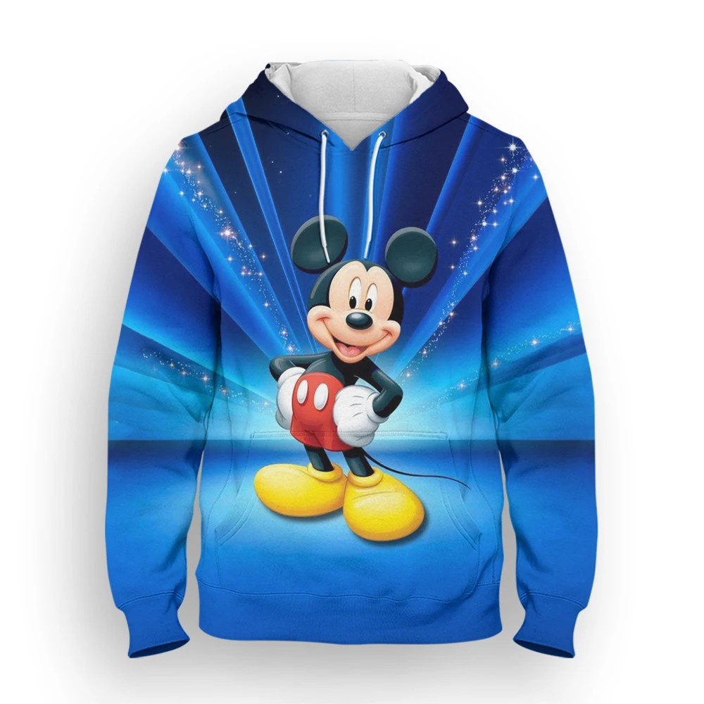 

Толстовка с капюшоном для мужчин, одежда из мультфильма «Микки Маус» для детей, весенние женские толстовки с 3D принтом