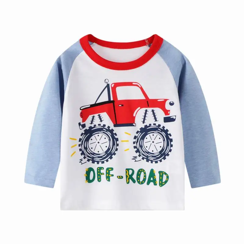 Детская футболка с длинным рукавом и рисунком экскаватора | Мать ребенок