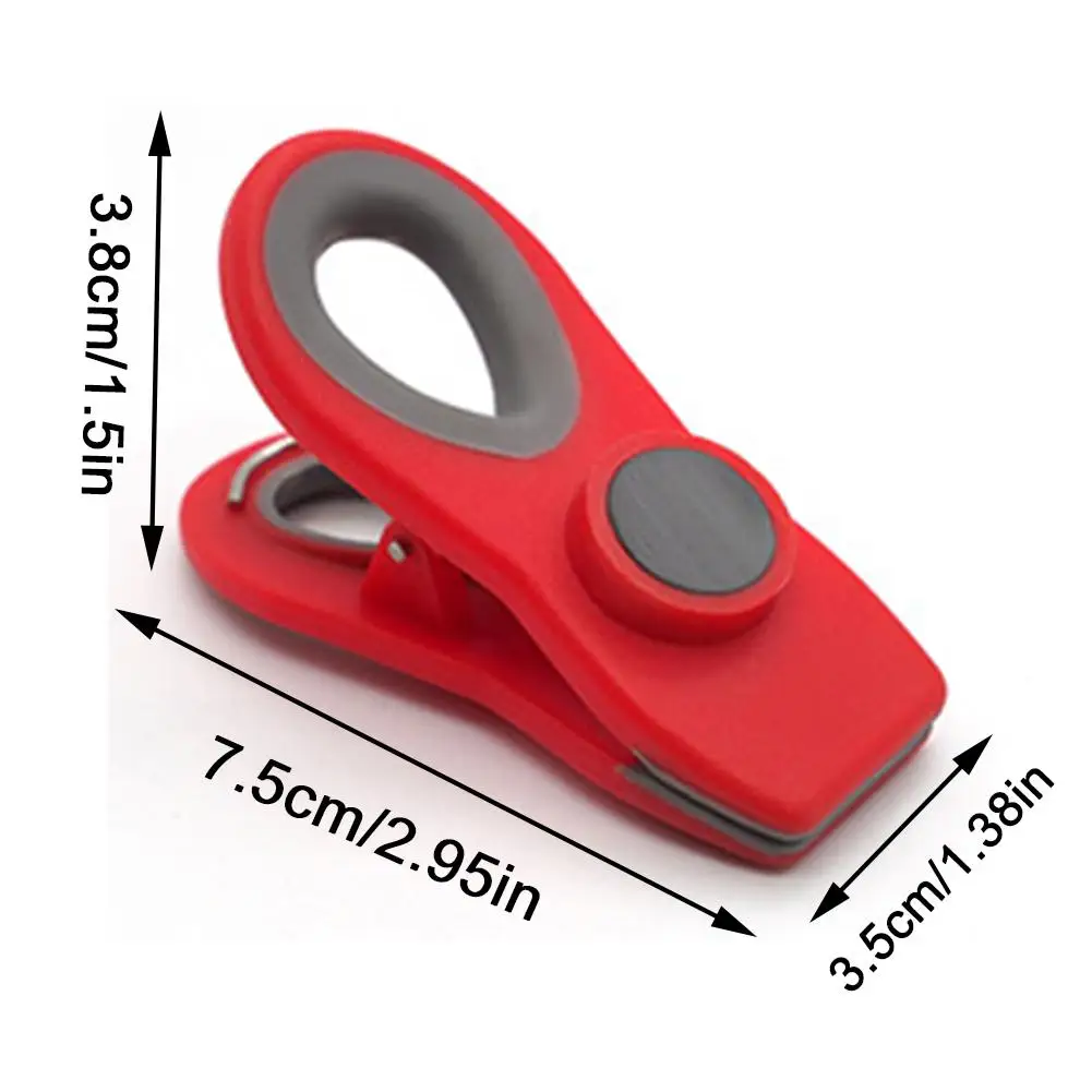 4PCS Magnetic Sealing Clip Kitchen Innovative Refrigerator Stickers Food Preservation Moisture-proof Plastic Clips | Дом и сад