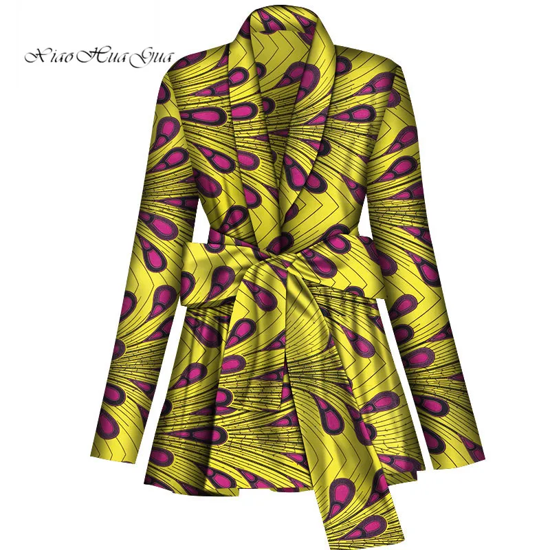 Африканская одежда для женщин рубашка с высокой талией топ принтом Анкары