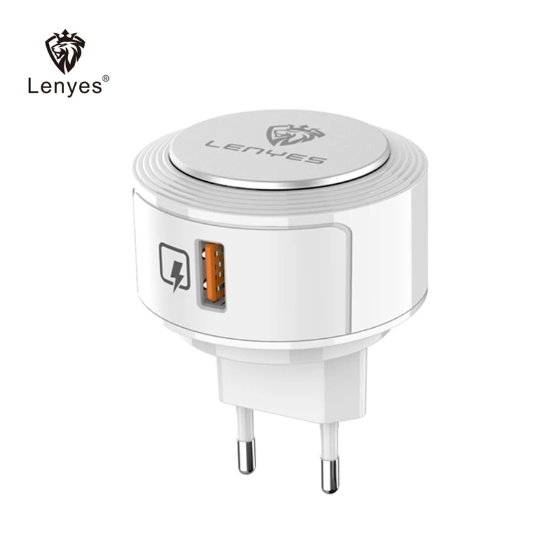 Быстрое зарядное устройство Lenyes QC3.0 штепсельная вилка европейского стандарта