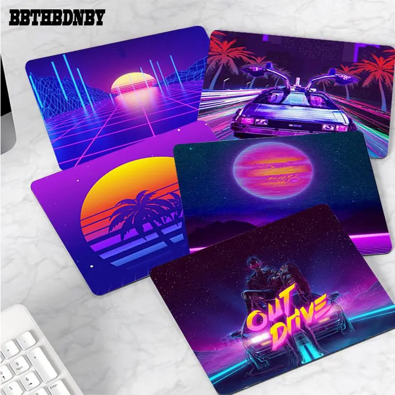 

BBTHBDNBY In Stocked Neon Retrowave synthwave digital art Beautiful Anime Mouse Mat Writing Pad Desktops Mate gaming mouse pad