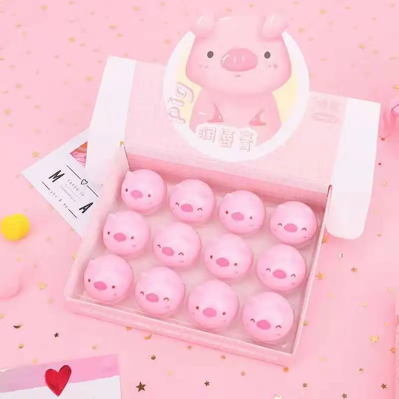 Розовая свинья Макияж Губная помада блеск для губ косметический уход за губами 15