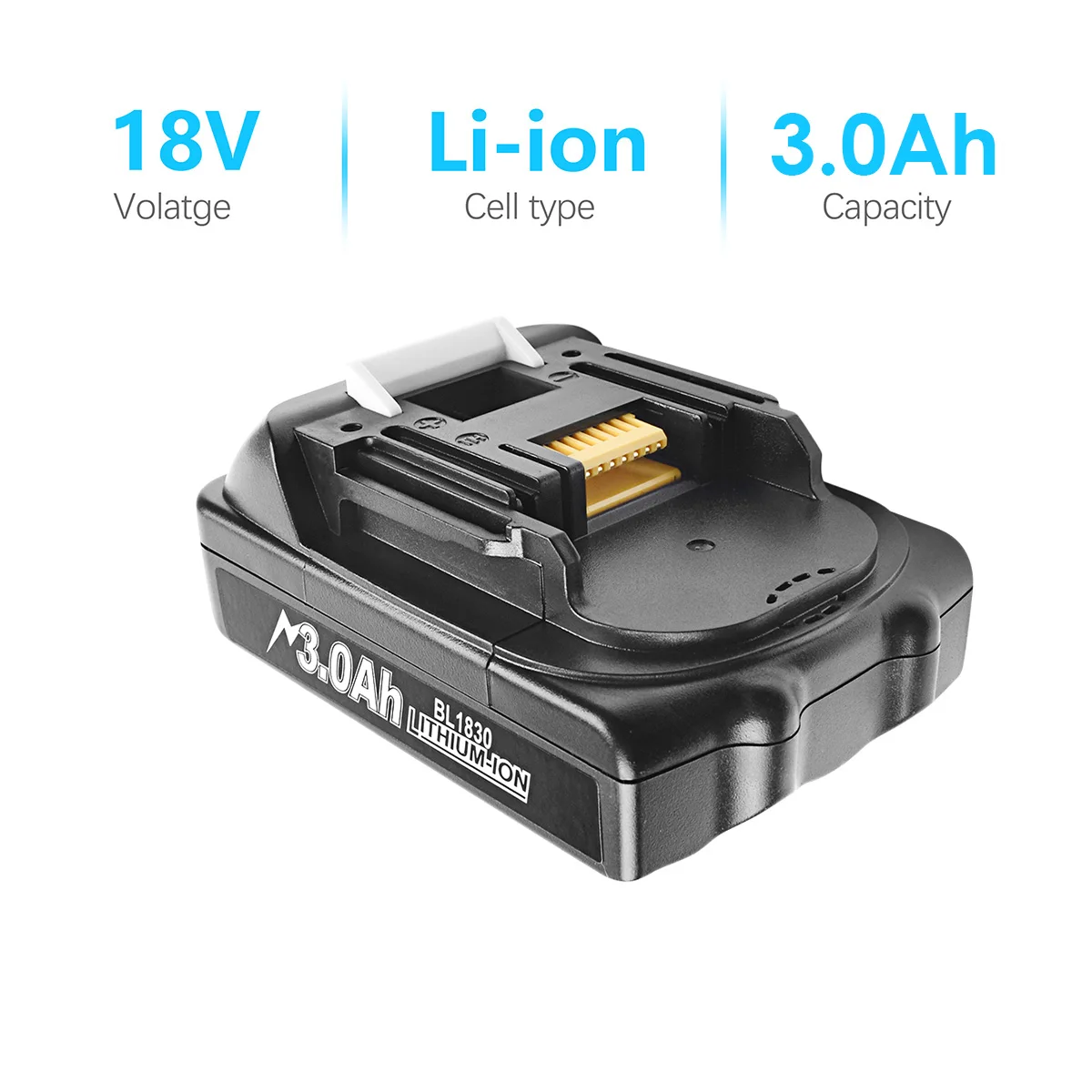 Литий-ионная аккумуляторная батарея Powtree BL1860 18 в 6000 мАч для Makita аккумулятор BL1840