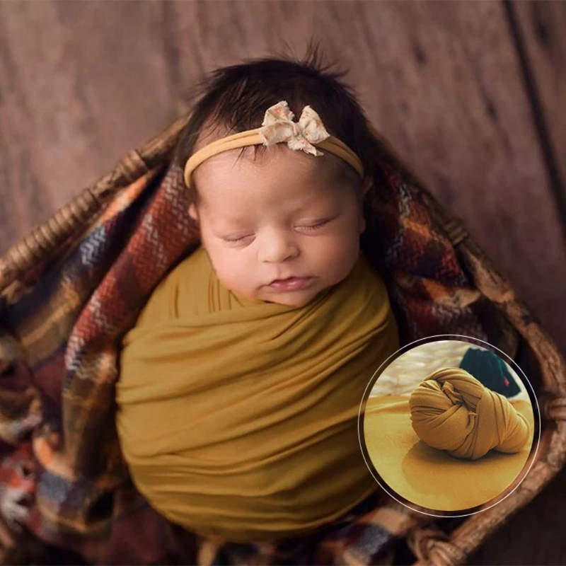 

38x170cm Newborn Photography Props Blanket Baby Swaddle Wrap Sleeping Bag Infants Photo Shooting Backdrop
