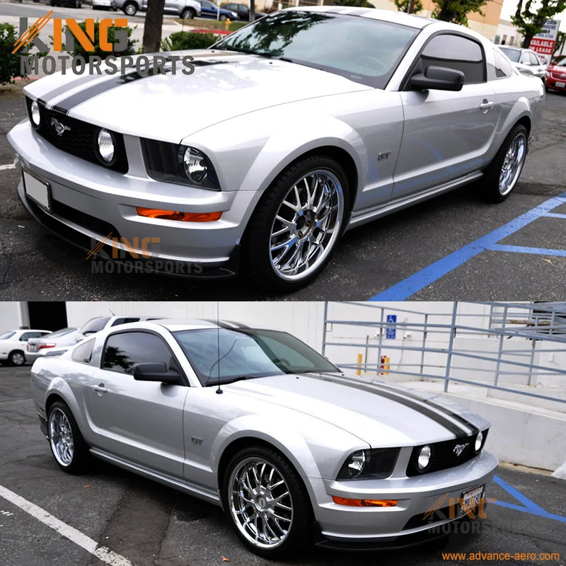 Подходит для 2005-2009 FORD MUSTANG V8 передний бампер спойлер боди CV 3 стиль уретан
