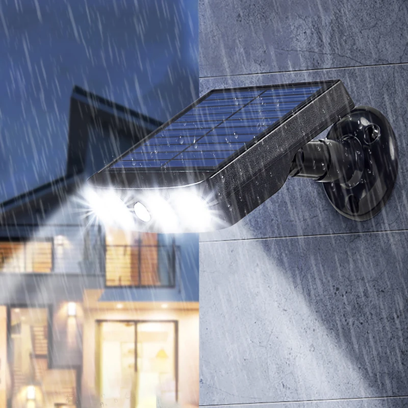 

Мощный настенный уличный светильник на солнечной батарее, светодиодные уличные лампы с датчиком движения, водонепроницаемый точечный свет...