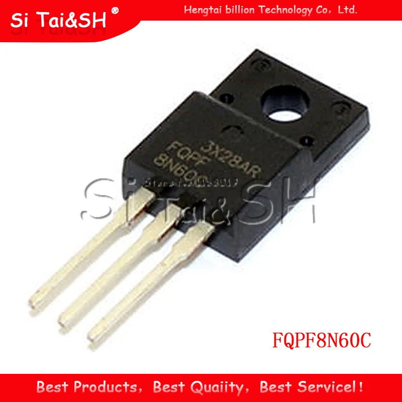 10 шт. FQPF8N60C 8N60C 8N60 TO-220 TO220 MOS FET транзистор новый оригинальный | Электронные