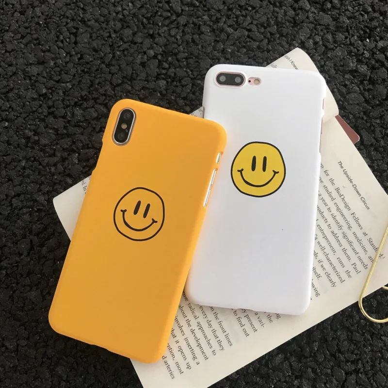 Новый креативный чехол для телефона со смайликом iPhone X XS XR XSMax 8 7 6 6S PluS жесткий с