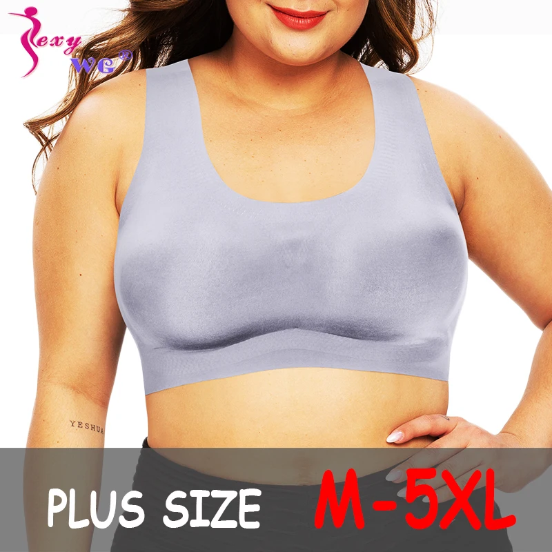 

SEXYWG M-5XL Seamless Yoga Bra Sports Top Women BH Push Up Brassiere Sleep Wear Sport Bras Crop Gym Shirt Sportswear Plus Size
