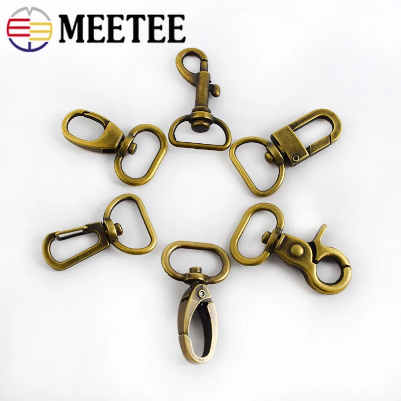 Meetee 4/10/20 шт. 2 см бронзовые защелкивающиеся зажимы металлические крючок сделай