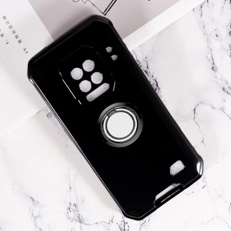 Для Ulefone Power 9E 9 6 3 дюймов задняя крышка с кольцом держателем кронштейна чехол для