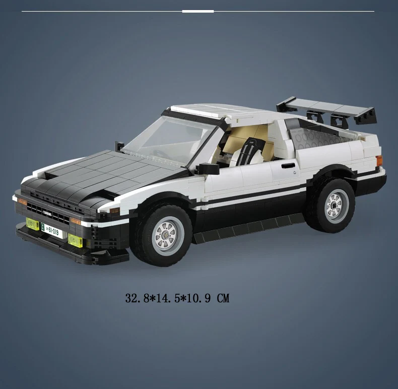 Технический строительный блок масштаб 1:12 начальный D TOYOTA AE86 TRUENO модель