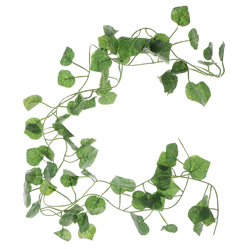 

1PC 2.4M Artificial Leaf Plants Hanging Decoratio Artficial Vine Silk Ivy Green Plants n Artificial Rattan Liana Wall Leaves