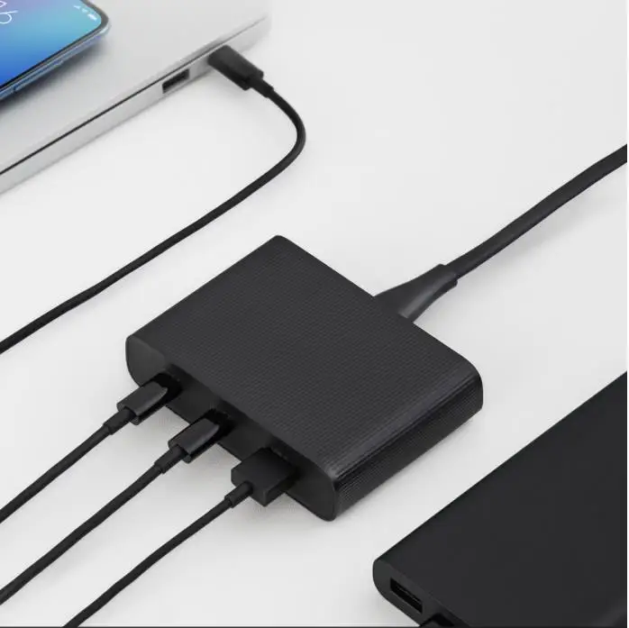 Оригинальное зарядное устройство millet ZMI 65 Вт 3 порта PD3.0 USB 2C1A для Android iOS переключатель PD 3,0 QC Интеллектуальный выход максимальный solo c1-65w c2-18w A-18w источник питания с несколькими выходами c1-45w,(c2 A)-18 Вт