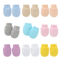 baby anti scratching soft cotton gloves newborn protection face scratch mittens m76c