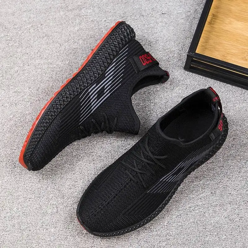 Мужская обувь весна и осень мужская повседневная мужские летающие плетеные