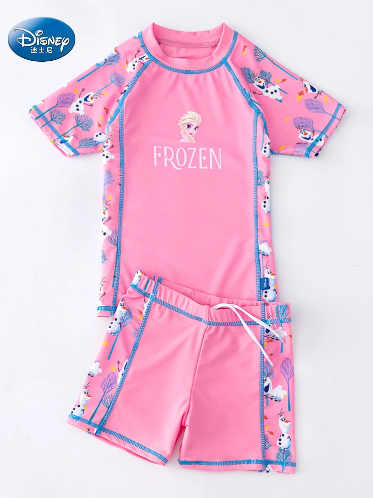 

Disney Children's Swimsuit Girls New Cute Little Princess One-piece Split Swimming Suit