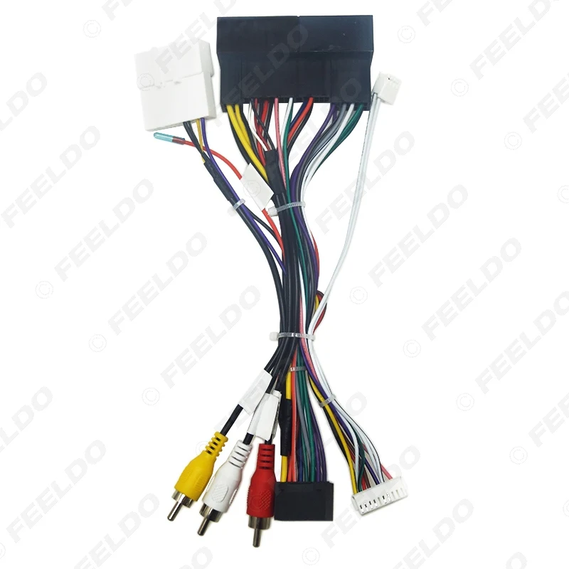 FeelDo Автомобильный аудио кабель питания Android 16PIN с блоком Canbus для адаптера проводов Hyundai Elantra KIA K3 Sorento.